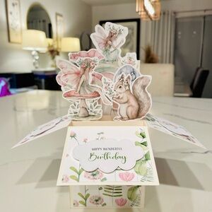 Beautiful Fairy Birthday Box Card | High Quality | Lovely Card | Sweet Colors